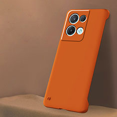 Oppo Reno9 Pro 5G用ハードケース プラスチック 質感もマット カバー YK6 Oppo オレンジ