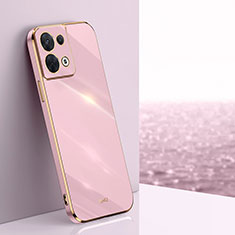 Oppo Reno9 Pro 5G用極薄ソフトケース シリコンケース 耐衝撃 全面保護 XL1 Oppo ピンク