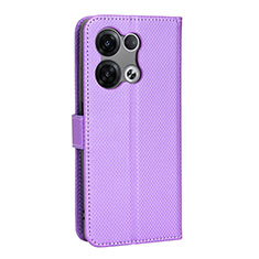 Oppo Reno9 Pro+ Plus 5G用手帳型 レザーケース スタンド カバー BY1 Oppo パープル