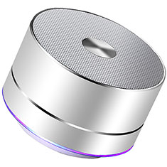 Oppo Reno6 Lite用Bluetoothミニスピーカー ポータブルで高音質 ポータブルスピーカー K01 シルバー
