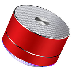 Oppo Reno6 Lite用Bluetoothミニスピーカー ポータブルで高音質 ポータブルスピーカー K01 レッド