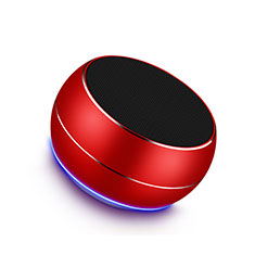 Oppo Reno6 Lite用Bluetoothミニスピーカー ポータブルで高音質 ポータブルスピーカー レッド