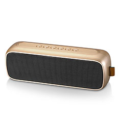 Motorola Moto E40用Bluetoothミニスピーカー ポータブルで高音質 ポータブルスピーカー S09 ゴールド