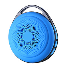 Oppo Find X3 Pro用Bluetoothミニスピーカー ポータブルで高音質 ポータブルスピーカー S20 ブルー