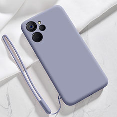 Realme 10 5G用360度 フルカバー極薄ソフトケース シリコンケース 耐衝撃 全面保護 バンパー Realme ラベンダーグレー