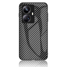 Realme 10 Pro+ Plus 5G用ハイブリットバンパーケース プラスチック 鏡面 虹 グラデーション 勾配色 カバー LS2 Realme ブラック