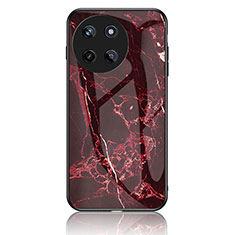 Realme 11 4G用ハイブリットバンパーケース プラスチック パターン 鏡面 カバー Realme レッド