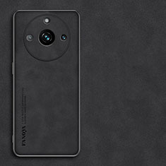 Realme 11 Pro 5G用ケース 高級感 手触り良いレザー柄 S01 Realme ブラック