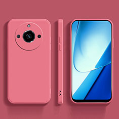 Realme 11 Pro 5G用360度 フルカバー極薄ソフトケース シリコンケース 耐衝撃 全面保護 バンパー YK5 Realme ローズレッド