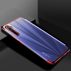 Realme 6s用極薄ソフトケース シリコンケース 耐衝撃 全面保護 クリア透明 H01 Realme レッド