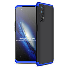 Realme 7用ハードケース プラスチック 質感もマット 前面と背面 360度 フルカバー Realme ネイビー・ブラック