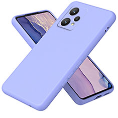 Realme 9 4G用360度 フルカバー極薄ソフトケース シリコンケース 耐衝撃 全面保護 バンパー H01P Realme パープル