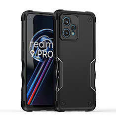 Realme 9 4G用ハイブリットバンパーケース プラスチック 兼シリコーン カバー QW1 Realme ブラック