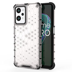 Realme 9 Pro 5G用360度 フルカバー ハイブリットバンパーケース クリア透明 プラスチック カバー AM3 Realme ホワイト