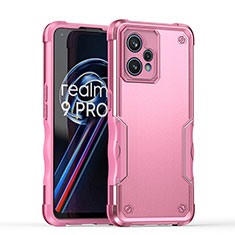 Realme 9 Pro+ Plus 5G用ハイブリットバンパーケース プラスチック 兼シリコーン カバー QW1 Realme ピンク