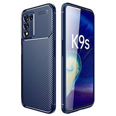 Realme 9 SE 5G用シリコンケース ソフトタッチラバー ツイル カバー Realme ネイビー