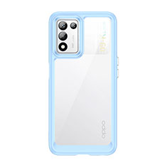 Realme 9 SE 5G用ハイブリットバンパーケース クリア透明 プラスチック カバー J01S Realme ネイビー