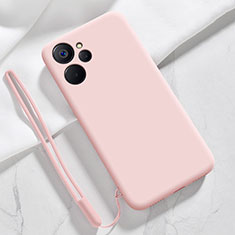 Realme 9i 5G用360度 フルカバー極薄ソフトケース シリコンケース 耐衝撃 全面保護 バンパー Realme ピンク