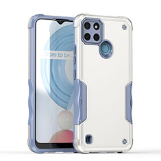 Realme C21Y用ハイブリットバンパーケース プラスチック 兼シリコーン カバー QW1 Realme ホワイト