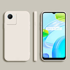 Realme C30用360度 フルカバー極薄ソフトケース シリコンケース 耐衝撃 全面保護 バンパー Realme ホワイト