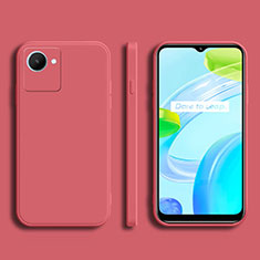 Realme C30s用360度 フルカバー極薄ソフトケース シリコンケース 耐衝撃 全面保護 バンパー Realme レッド