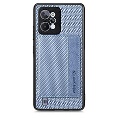 Realme C31用極薄ソフトケース シリコンケース 耐衝撃 全面保護 マグネット式 バンパー S01D Realme ネイビー