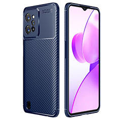 Realme C31用シリコンケース ソフトタッチラバー ツイル カバー S01 Realme ネイビー