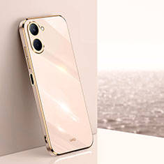 Realme C33用極薄ソフトケース シリコンケース 耐衝撃 全面保護 XL1 Realme ローズゴールド