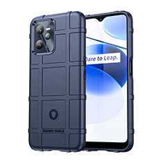 Realme C35用360度 フルカバー極薄ソフトケース シリコンケース 耐衝撃 全面保護 バンパー J01S Realme ネイビー