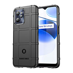 Realme C35用360度 フルカバー極薄ソフトケース シリコンケース 耐衝撃 全面保護 バンパー J01S Realme ブラック