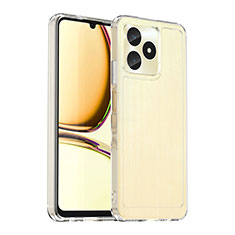 Realme C51用ハイブリットバンパーケース クリア透明 プラスチック カバー J02S Realme クリア