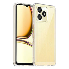 Realme C51用ハイブリットバンパーケース クリア透明 プラスチック カバー J01S Realme クリア