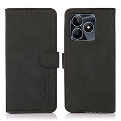 Realme C53用手帳型 レザーケース スタンド カバー D01Y Realme ブラック