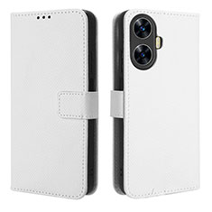 Realme C55用手帳型 レザーケース スタンド カバー BY1 Realme ホワイト