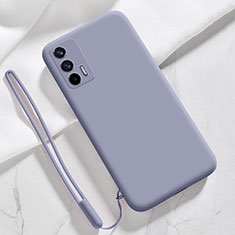 Realme GT 5G用360度 フルカバー極薄ソフトケース シリコンケース 耐衝撃 全面保護 バンパー YK1 Realme ラベンダーグレー