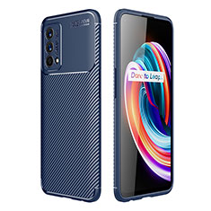 Realme GT Master 5G用シリコンケース ソフトタッチラバー ツイル カバー S01 Realme ネイビー