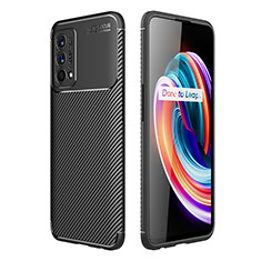 Realme GT Master 5G用シリコンケース ソフトタッチラバー ツイル カバー S01 Realme ブラック