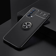 Realme GT Master 5G用極薄ソフトケース シリコンケース 耐衝撃 全面保護 アンド指輪 マグネット式 バンパー SD2 Realme ブラック