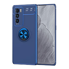 Realme GT Master Explorer 5G用極薄ソフトケース シリコンケース 耐衝撃 全面保護 アンド指輪 マグネット式 バンパー SD2 Realme ネイビー