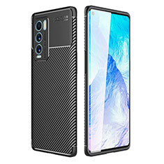 Realme GT Master Explorer 5G用シリコンケース ソフトタッチラバー ツイル カバー S01 Realme ブラック