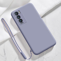 Realme GT Master Explorer 5G用360度 フルカバー極薄ソフトケース シリコンケース 耐衝撃 全面保護 バンパー YK1 Realme ラベンダーグレー