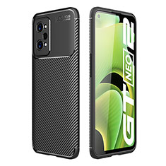 Realme GT Neo2 5G用シリコンケース ソフトタッチラバー ツイル カバー S01 Realme ブラック