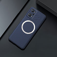 Realme GT2 5G用ハードケース プラスチック 質感もマット ツイル カバー Mag-Safe 磁気 Magnetic Realme ネイビー