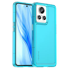 Realme GT2 Master Explorer用ハイブリットバンパーケース クリア透明 プラスチック カバー J02S Realme ネイビー