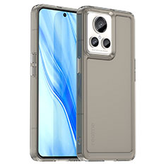 Realme GT2 Master Explorer用ハイブリットバンパーケース クリア透明 プラスチック カバー J02S Realme グレー