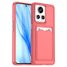 Realme GT2 Master Explorer用360度 フルカバー極薄ソフトケース シリコンケース 耐衝撃 全面保護 バンパー J02S Realme レッド