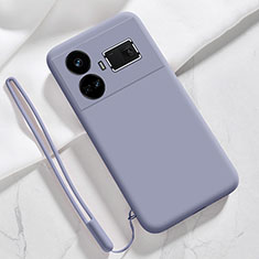 Realme GT3 5G用360度 フルカバー極薄ソフトケース シリコンケース 耐衝撃 全面保護 バンパー YK3 Realme ラベンダーグレー