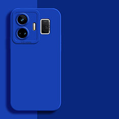 Realme GT3 5G用360度 フルカバー極薄ソフトケース シリコンケース 耐衝撃 全面保護 バンパー Realme ネイビー