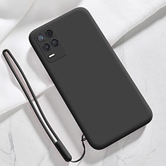 Realme Narzo 30 5G用360度 フルカバー極薄ソフトケース シリコンケース 耐衝撃 全面保護 バンパー Realme ブラック