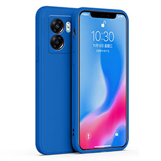 Realme Narzo 50 5G用360度 フルカバー極薄ソフトケース シリコンケース 耐衝撃 全面保護 バンパー S01 Realme ネイビー